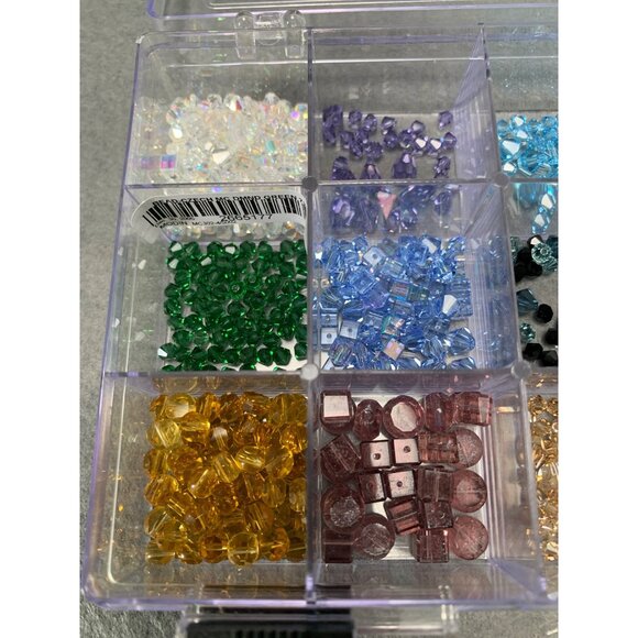 Box of Assorted Czech Crystal Beads In Vibrant Colors - Picture 3 of 10